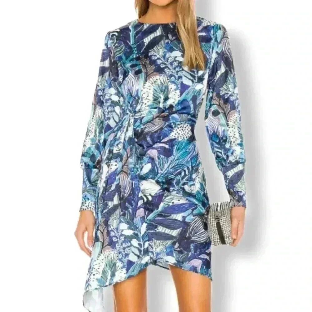 KENDALL + KYLIE Women's Asymmetric Front Tie Dress